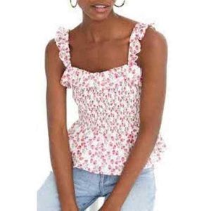 J.cew x Liberty Floral smocked tank
